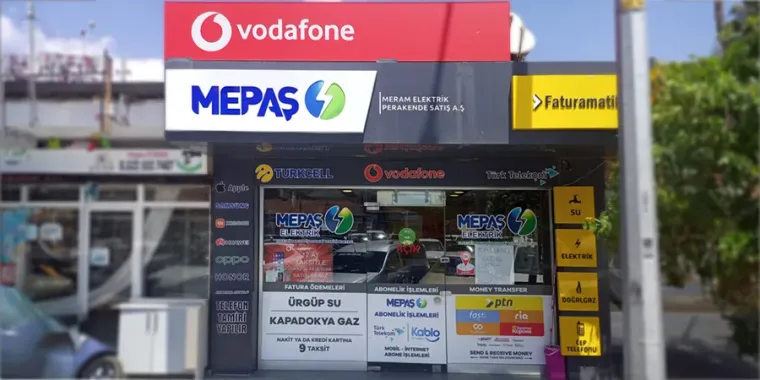 PTN para transferi hizmeti veren temsilci mağazası — Nevşehir Ürgüp