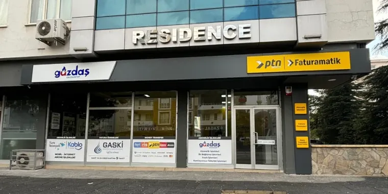 PTN ve Faturamatik tabelalı temsilci mağazası — Gaziantep