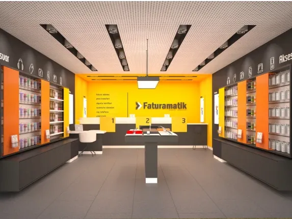 Faturamatik mağazasının içi