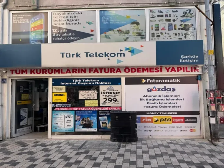 Türk Telekom bayisinde Faturamatik fatura ödeme ve para transferi noktası