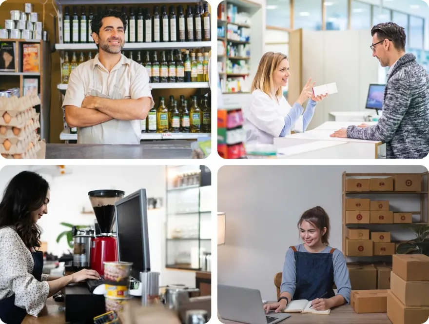 Market, eczane, kafe ve e-ticaret işletmelerinden kareler