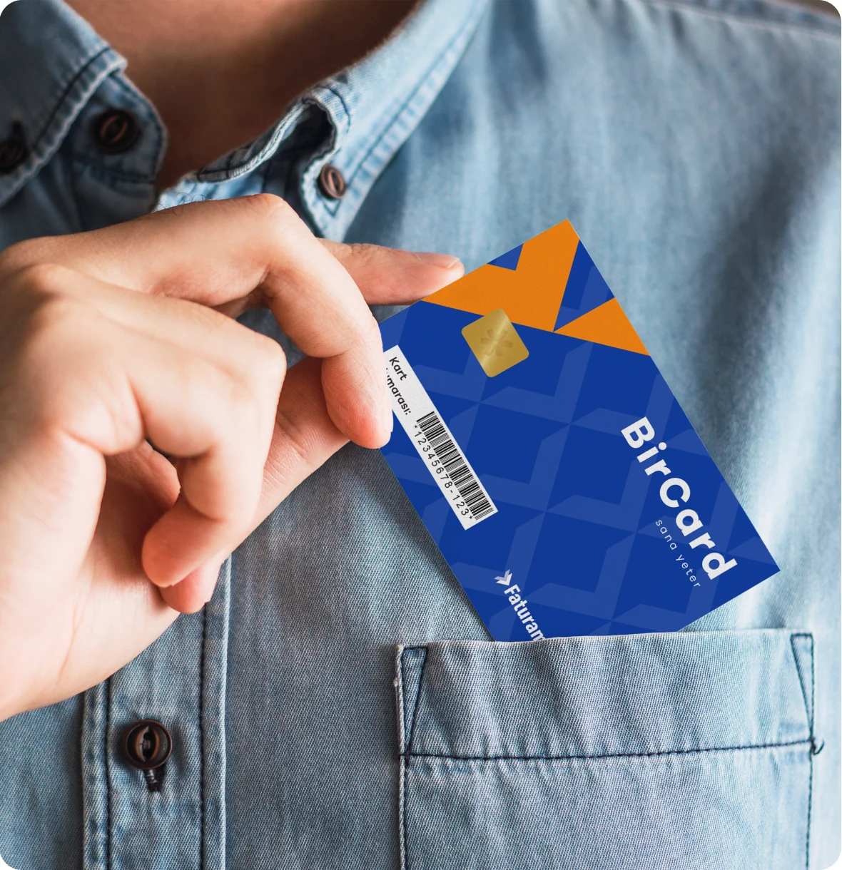 Cebine BirCard koyan kullanıcı