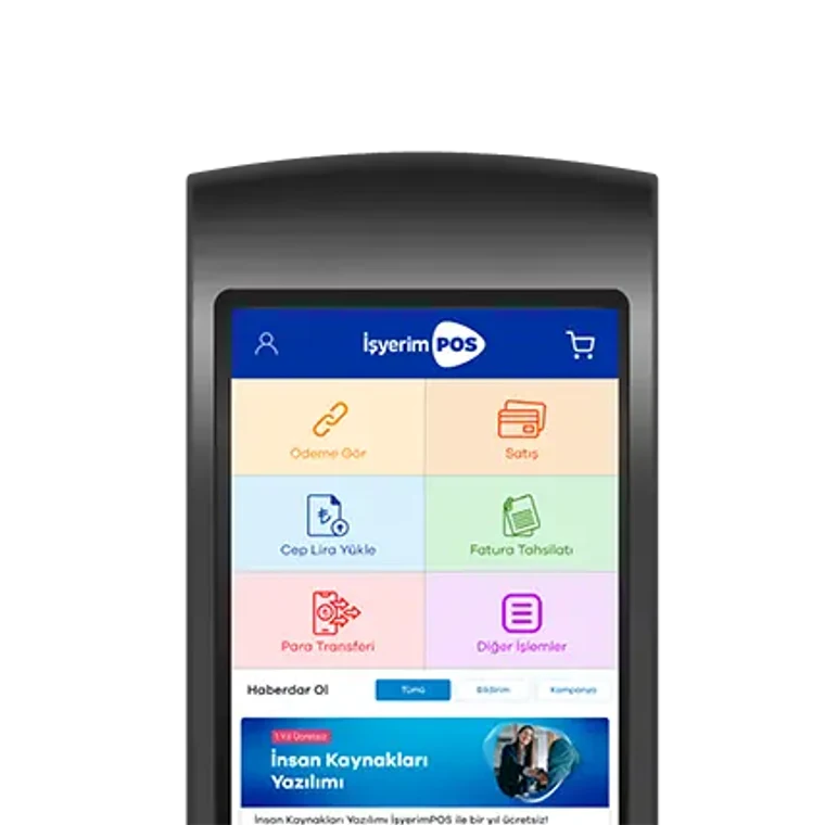 VUK507 onaylı yazarkasa özellikli Android POS cihazı