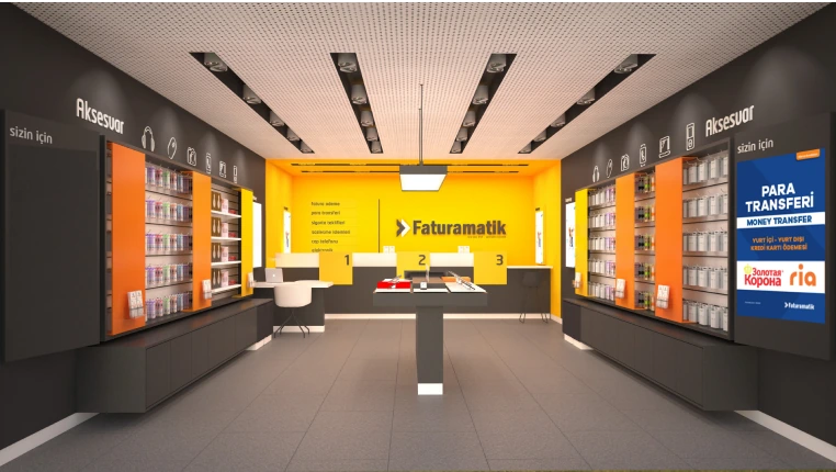 Faturamatik mağazasının içi